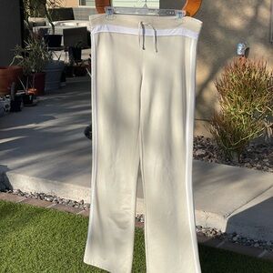 CHEETAH - Cream Sweat Pants with White Trim